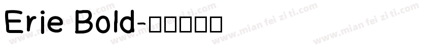 Erie Bold字体转换